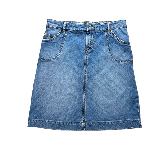 Banana Republic Dresses & Skirts - Banana Republic Womens Denim Mini Skirt Blue Cotton A-Line Size 4 Medium Wash